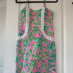 Lilly Pulitzer Pink and Green Swirl Dress